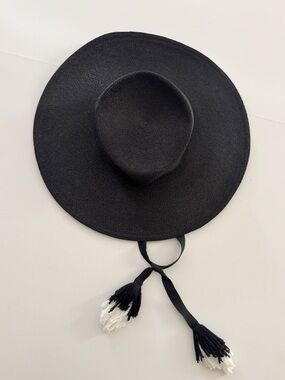 Behida Dolić Millinery Black Straw Hat